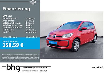 VW Up Volkswagen ! 4-türig Fahrerassistenzpaket GRA Kamera PDC