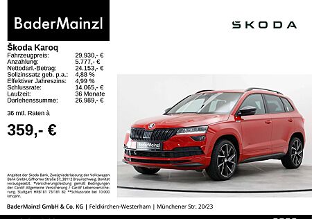 Skoda Karoq 1.5 TSI DSG Sportline AHK Pano LED Navi