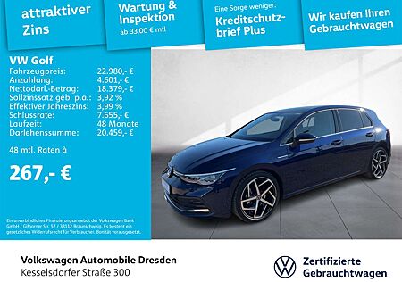 VW Golf Volkswagen VIII 1.5 TSI Style AHZV Kamera LED Navi