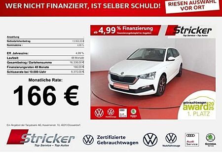 Skoda Scala Ambition 1.0TGI 166,-ohne Anzahlung Smartlink Nav