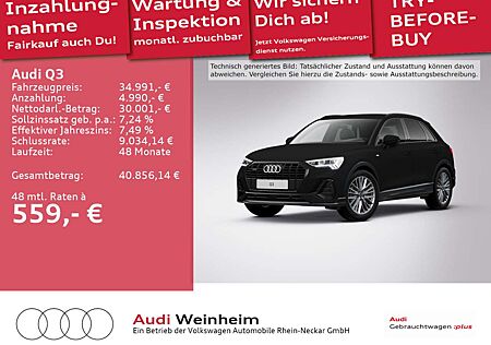 Audi Q3 40 TFSI Black S-Line Edition Pano LED uvm