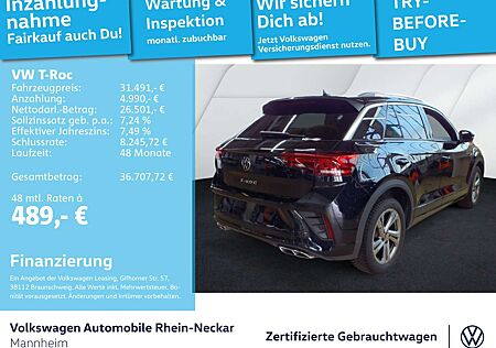 VW T-Roc Volkswagen 1.5 TSI R-Line DSG, Navi, AHK, Kamera uvm