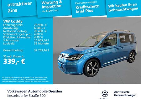 VW Caddy Volkswagen 1.5 TSI DSG Style AHZV Kamera LED Navi