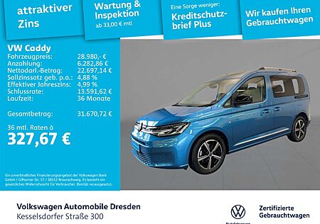 VW Caddy Volkswagen 1.5 TSI DSG Style AHZV Kamera LED Navi