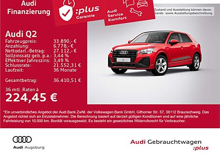 Audi Q2 S line 35 TFSI PANO*AHK*MATRIX*KAM*ACC*8-fach