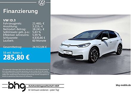 VW ID.3 Volkswagen Performance Upgrade Pro Tech StylePlus Trav
