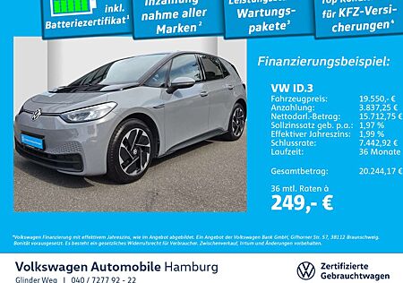 VW ID.3 Volkswagen Pro Life AppConnect Navi Einparkhilfe