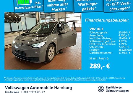 VW ID.3 Volkswagen Pro Life AppConnect Navi Einparkhilfe