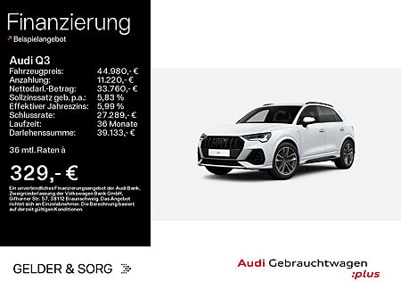Audi Q3 S line 35 TDI AHK*RFK*LED*Navi*Sound*Virtual