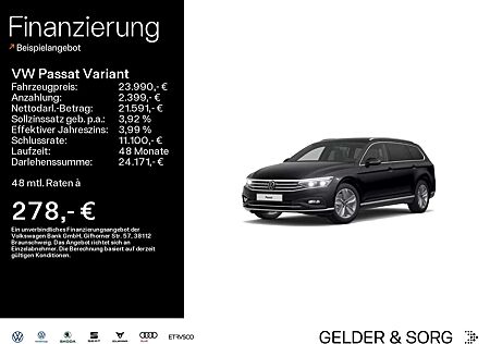 VW Passat Variant Volkswagen Elegance 2.0 TDI RFK*AHK*HuD*ACC