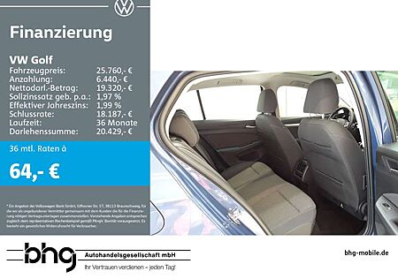 VW Golf Volkswagen 1.5 TSI Pano HUD AirCareClimatronic Sitzhzg