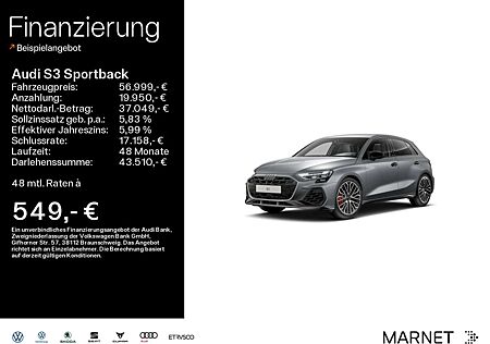 Audi S3 *MMI*Matrix*SONOS*Rückfahrka.
