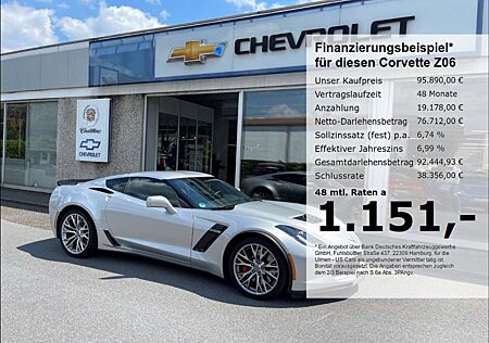 Chevrolet Corvette Z06 C7 6.2 V8 AT Europamodel COC 3LZ 1 Hand silver/bla