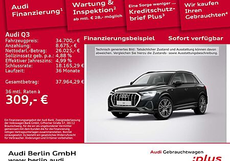 Audi Q3 S line 40 TDI qu.S tr. AHK STDHZG 360°K NAVI