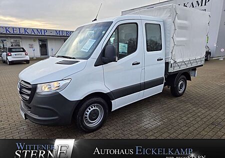 Mercedes-Benz Sprinter 215 Pritsche Plane Doppel Kabine KLIMA 6-SITZER