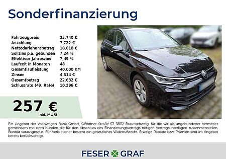 VW Golf Volkswagen VIII Life 1.5 eTSI 110KW DSG Navi ACC