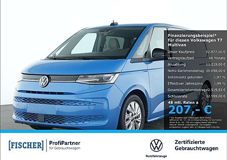 VW T7 Multivan Volkswagen Life 2.0TDI Matrix LED AHK STHZ Navi DCC Rear View