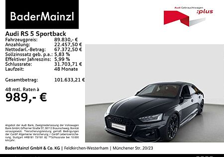 Audi RS5 RS 5 Sportback performance 1 of 250 HUD Pan