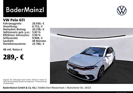 VW Polo GTI Volkswagen 2.0 TSI DSG S-Select Matrix beats Kam.