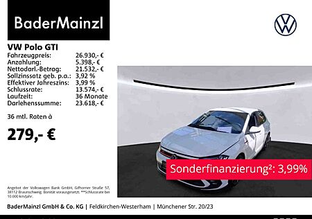 VW Polo GTI Volkswagen 2.0 TSI DSG S-Select Matrix beats Kam.