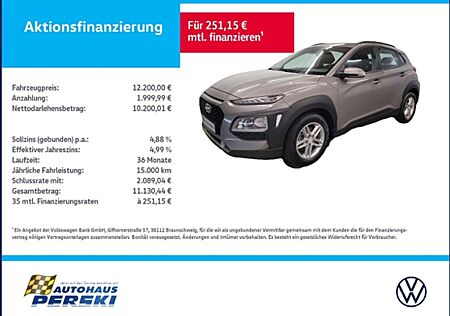 Hyundai Kona 1.0 GDI Pure 2WD KLIMA, LM-FELGEN, KAMERA