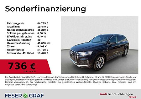 Audi Q7 45 TDI S line Int+Ext/LED/Pano/ACC/Luft/Air/AHK/St