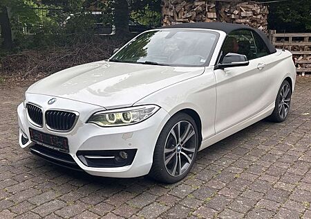BMW 228 i Sport Line Cabrio LederRot NAVIPROF