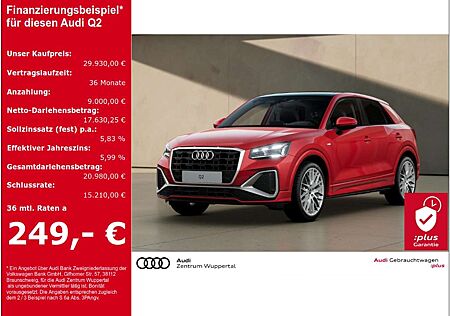 Audi Q2 30 TFSI S-LINE PANO STANDHZG MATRIX LEDER SHZ
