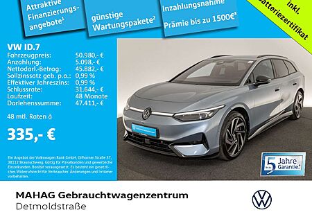 VW ID.7 Volkswagen Tourer Pro 210kW IQ.LIGHT Wärmepumpe IQ.DRI
