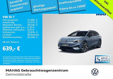 VW ID.7 Volkswagen Tourer Pro 210kW IQ.LIGHT Wärmepumpe IQ.DRI