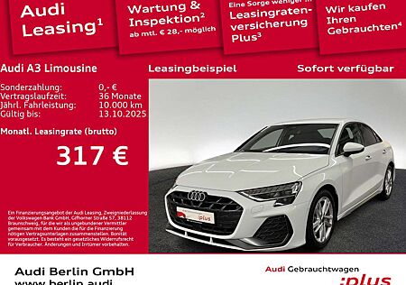 Audi A3 S line 30 TFSI 6-G. SONOS RFK NAVI
