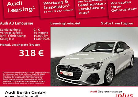 Audi A3 S line 30 TFSI 6-G. SONOS RFK NAVI