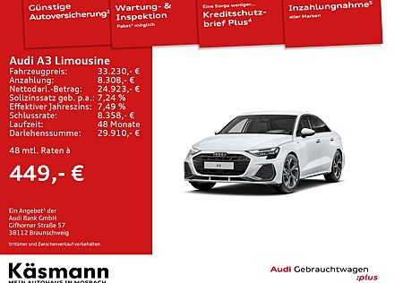 Audi A3 S line 30TFSI LED NAV KAM SHZ ACC