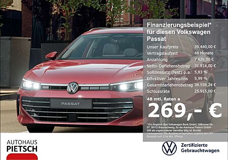 VW Passat Volkswagen 2.0 TDI Elegance AHK Pano Standhzg 360°