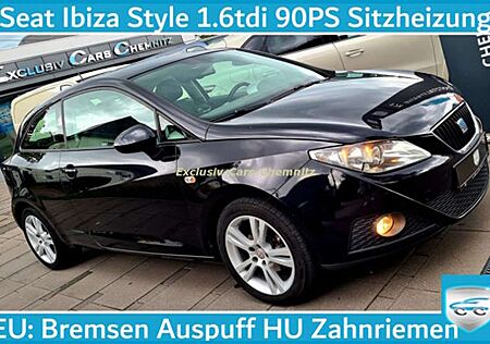 Seat Ibiza Style 1.6tdi Sitzh. Klimaaut. Alu AHK PDC Stylance