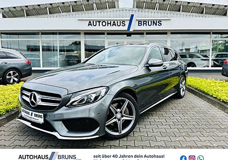 Mercedes-Benz C 220 T d AMG, Panodach, LED, AHK, Totw., Spur, RFK, PTS