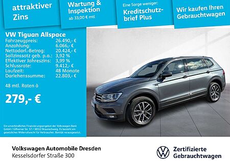 VW Tiguan Allspace Volkswagen 2.0 TDI DSG 4M AHZV Kamera DAB