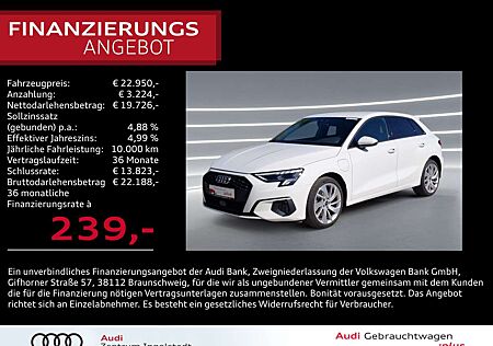 Audi A3 Sportback 40 TFSI e LED NAVI virtual PDC 18"