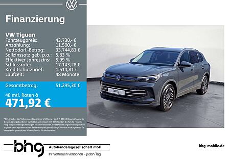 VW Tiguan Volkswagen Elegance 2.0 TDI DSG #AHK #LED #ACC #Kame