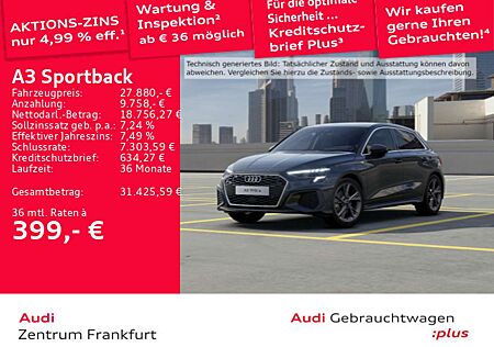Audi A3 40 TFSI e S tronic S line LED AHK H