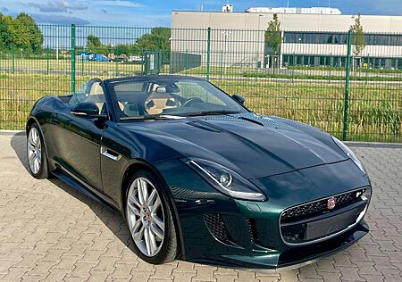 Jaguar F-Type R Cabriolet BritishRacingGreen Camel Sportabgas DE