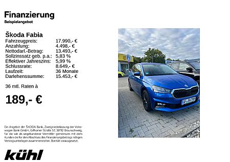 Skoda Fabia IV 1.0 MPI Selection SHZ/Alu