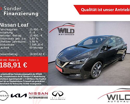Nissan Leaf N-Connecta 40kWh, 360°CAM, SHZ, Navi SOH94%