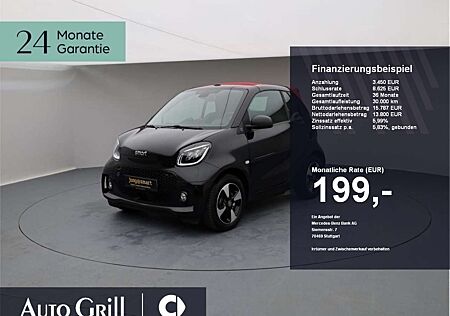 Smart ForTwo EQ cabrio Exclusive 22kw rotes Dach