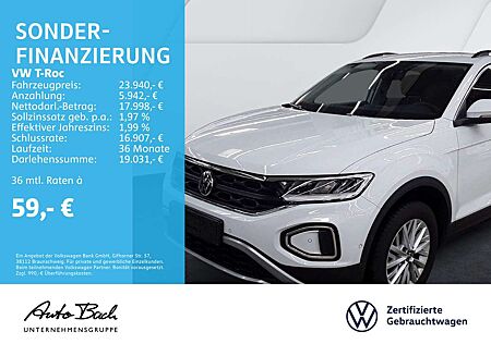 VW T-Roc Volkswagen 1.0 TSI Life, Navi, LED, App-Connect, Digi