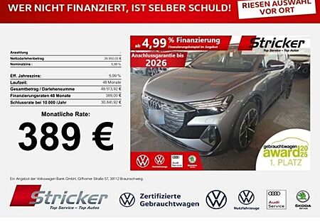 Audi Q4 e-tron Sportback 40 S-Line 389,-ohne Anzahlung Pano