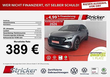 Audi Q4 e-tron Sportback 40 S-Line 389,-ohne Anzahlung Pano