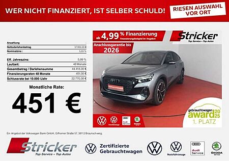 Audi Q4 e-tron Sportback 40 S-Line 451,-ohne Anzahlung Pano