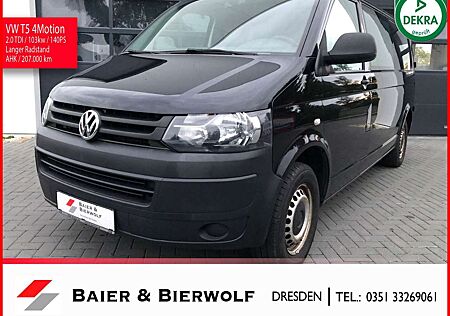 VW T5 Transporter Volkswagen Kasten lang 4Motion Klima AHK SH