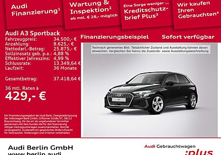 Audi A3 S line 35 TDI S tr. RFK PANO NAVI